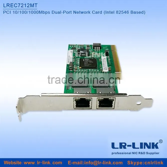 LREC7212MT Intel 82546 Chipset PCI 2 Dual Port RJ45 Gigabit Ethernet LAN Card