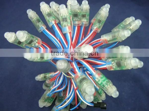 12mm WS2811 led pixel string module,DC5V input,50pcs a string;round shape