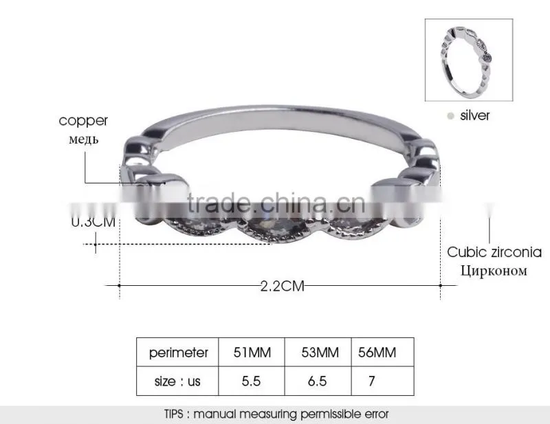 Treasure Factory Simple fashion jewelry couple rings horse eye diamond ring copper ring