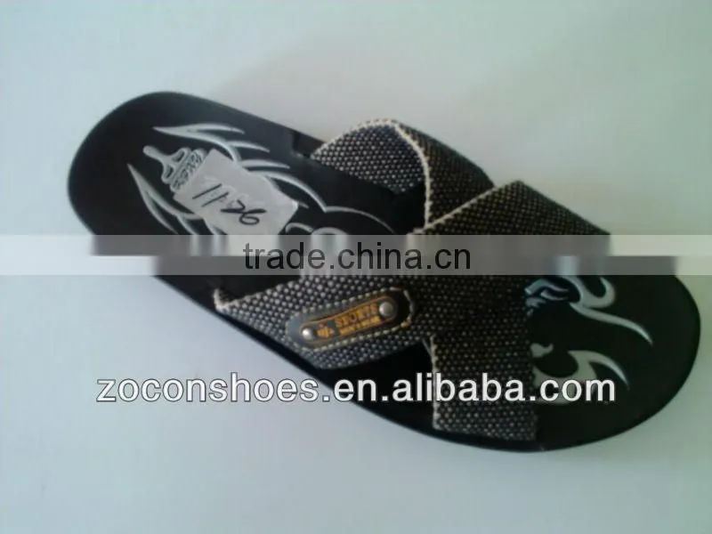 popular pu slipper for men