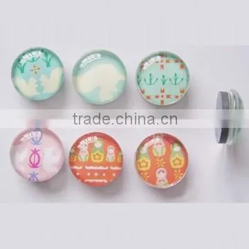 Wholesale 3d glass crystal fridge magnet with dragonfly for home decoration