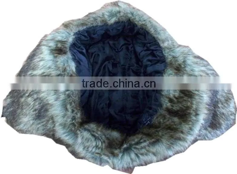 nylon & fake fur warm hat earflap hat