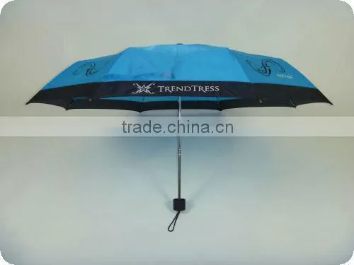 21'*8K,manual open 3 folded super mini umbrella