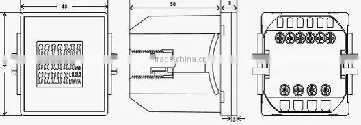 Three phase Panel meter