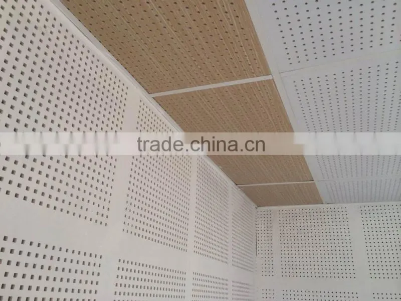 big &small round cross hole perforated gypsum board tile