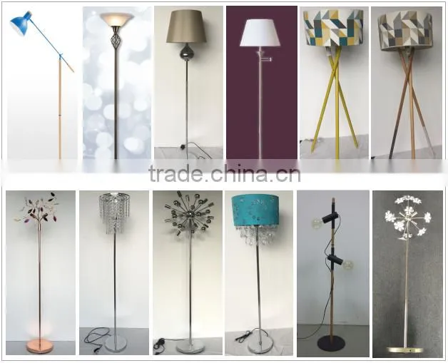 Double lamp E27 E14 base modern led floor lamp