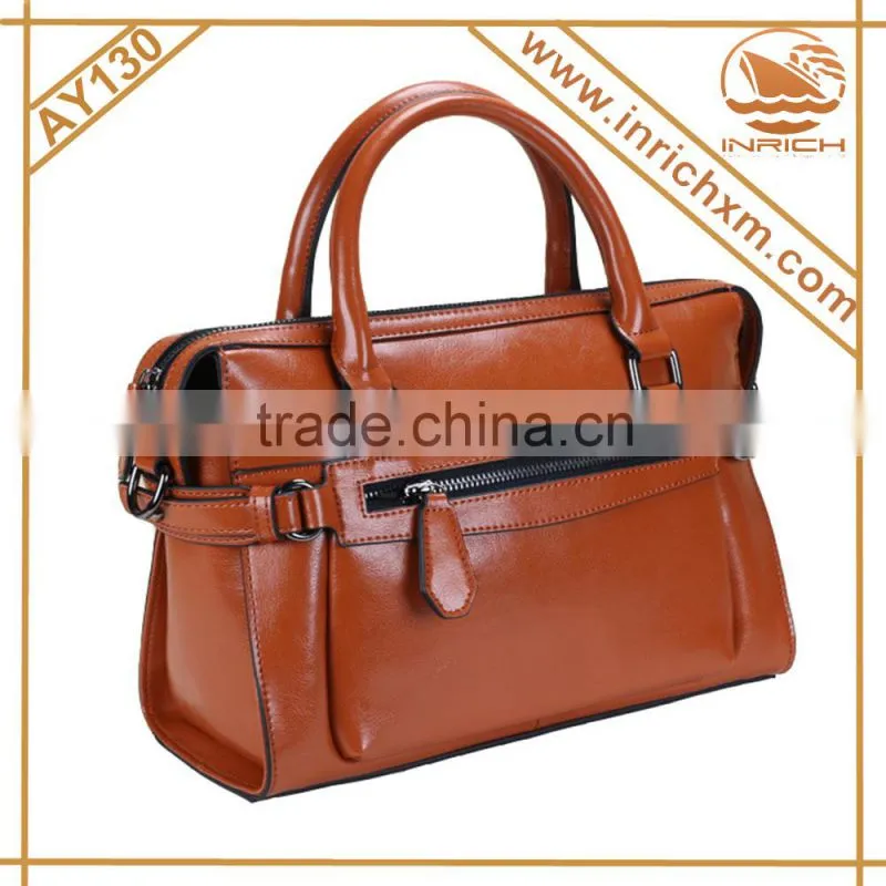 Wholesale custom newest fashion genuine leather womens handbag,europe women clutch ladies classical
