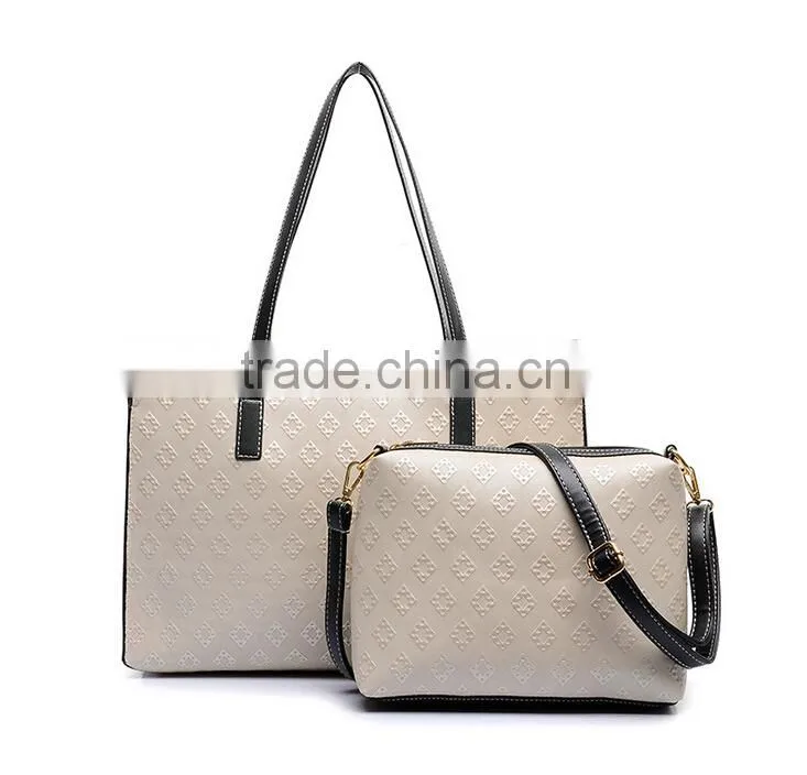 Online Shopping handbags ladies Hot Sale fashion Korean Style Handbag PU leather bag Sets