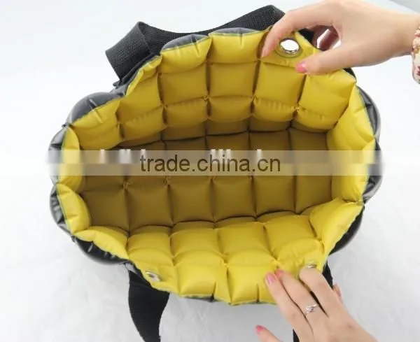 red inflatable PVC air bubble beach bag for beach leisure
