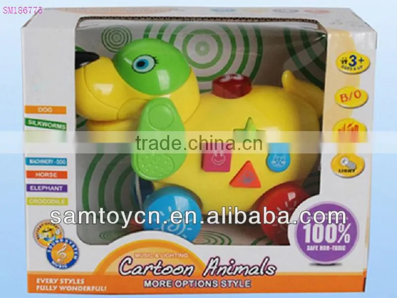 B/O cartoon cow toy with light,music