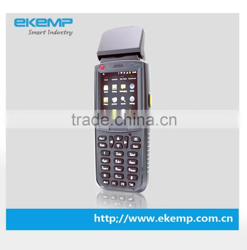EKEMP Mobile Android PDA with 1D Barcode Scanner and Support Second Development