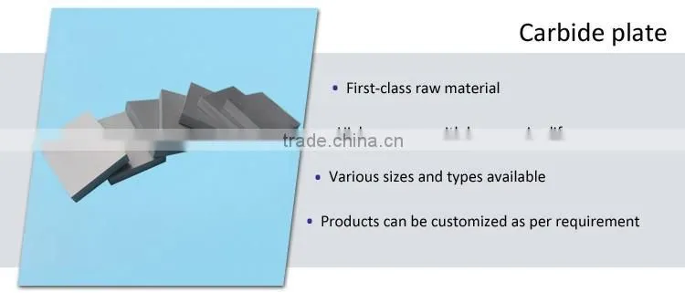 High Hardness Carbide Cemented Blank Plates For Shielding Parts
