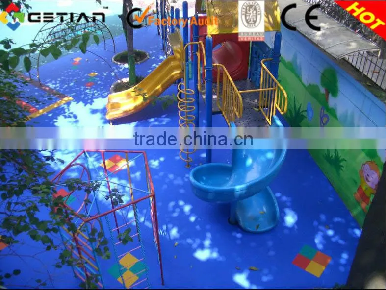 Used economical playground flooring for sale, kids outdoor playground flooring