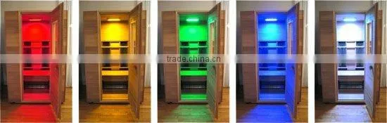 color led sauna light