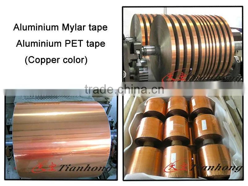 Aluminum PET(myalr) laminated film for coaxial cable