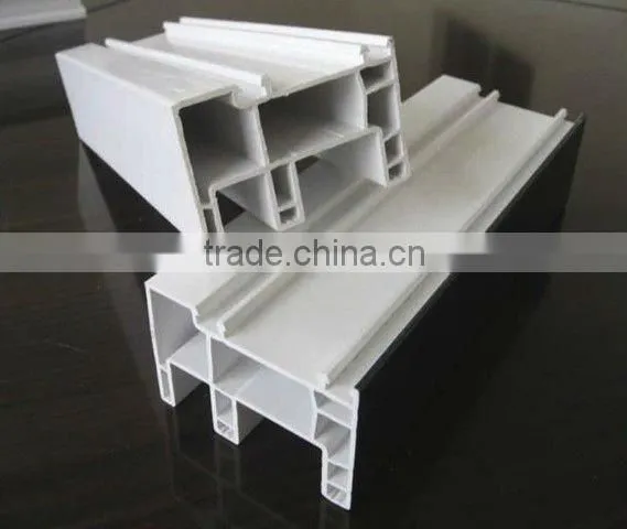 China upvc profile construcion/pvc window and door profile/buiding materials