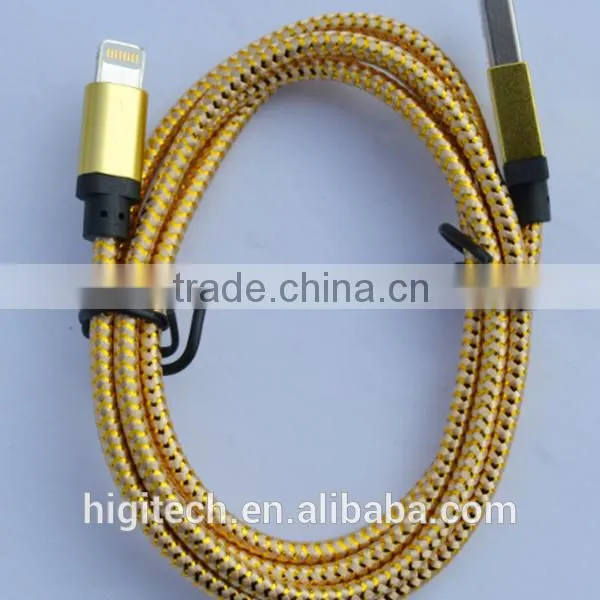High quality Micro usb + 8pin USB 2 in 1 Sync Data Charger Cable for iPhone 5/6/plus/ipad3/4/5 for Android