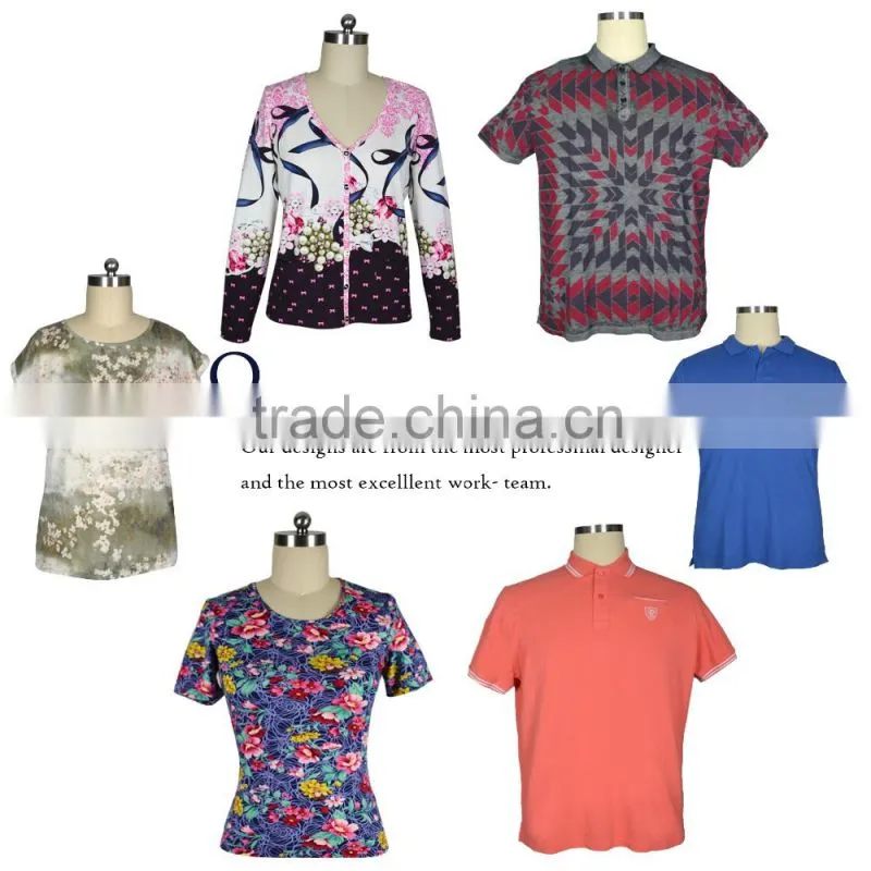 Fashion design Lady Flowers Printed Turtleneck Top Blouse Elastic Fabric