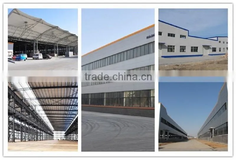 Crane equiped large span steel structure workshop