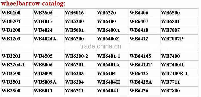WB7200, 78L large capacity heavy duty wheelbarrow for industry and farm