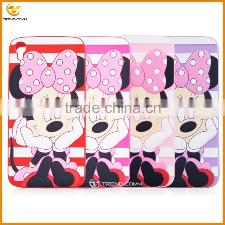 Cute silicon case for Alcatel OT6015