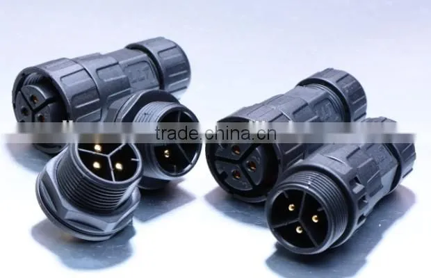 3 poles industrial electrical waterproof connector plug and socket