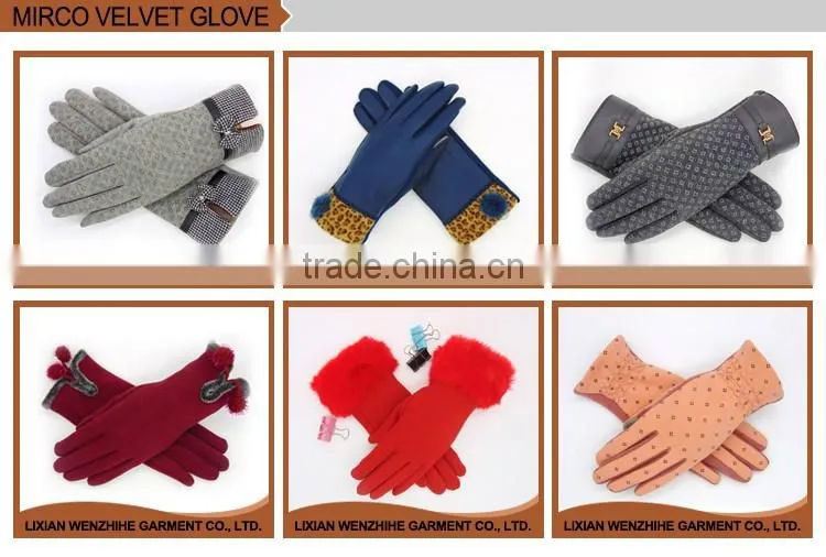 AB Grade Ladies Leather Gloves UK With Dacron Fiber