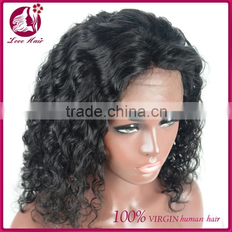 Natural Looking Virgin brazilian hair lace front wig 100% human hair full lace wig with baby hair