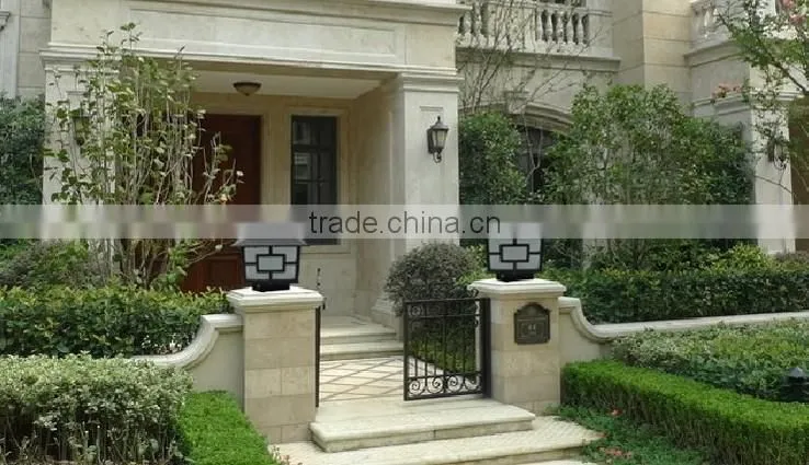 Solar pillar light led solar lights IP65 solar outdoor lighting,solar post cap light