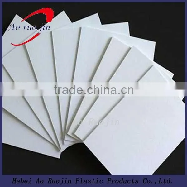 Super white color A4 size PVC Plastic card