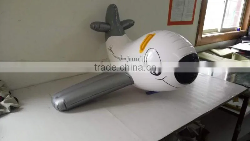 OEM pvc inflatable white plane toy/ giant inflatable plane for promotion/small plane toys for kids