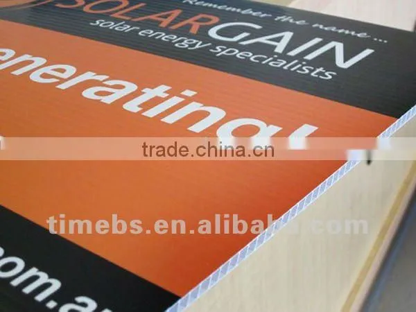 Corrugated plastic construction sign boards