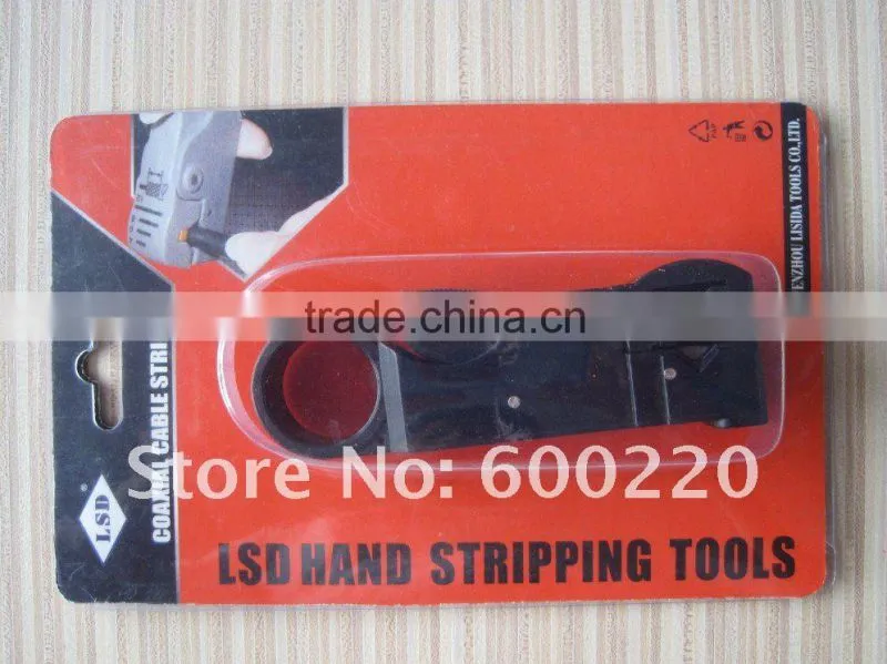 LS-312B Coaxial cable stripper RG58 RG59 RG6 cable stripping machine manual tool manufacturer
