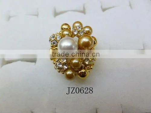 latest 22k gold jewelry pearl ring designs