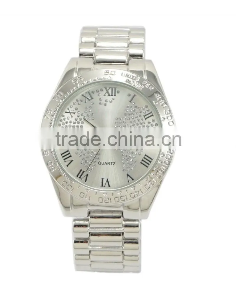 Hot selling fashion design colorful map dials good qiality alloy bracelet watches ladies women