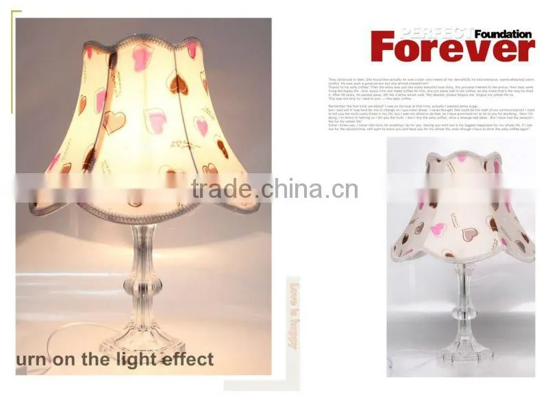 beautiful Crystal bedside table lamp