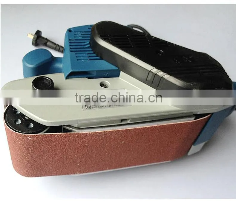 Cheapest dongcheng 1200w 100*610mm portable abrasive belt machine