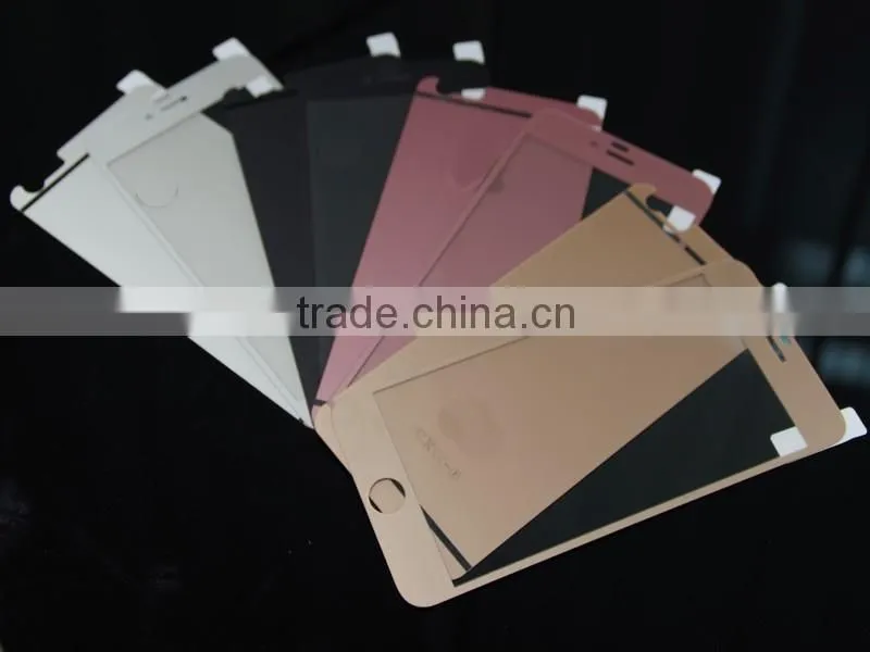 frosted matt colored glass tempered glass screen protector for iphone 6 and 6 plus