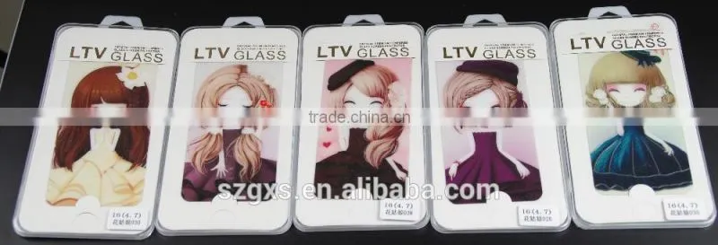 color mobile phone screen protective case for iphone pretty cartoon tempered glass screen protector
