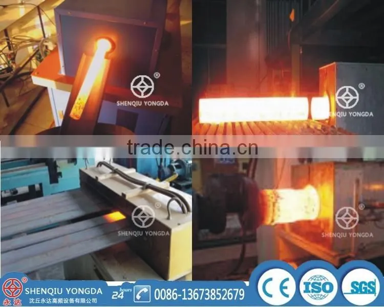 Metal forging medium frequency induction heating machine