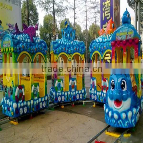 Amusement park electric trains trackless train ride classical train