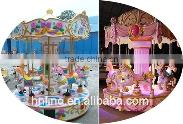 China Supplier Kids Mini Carousel Ride Amusement Ride Merry Go Round For Sale