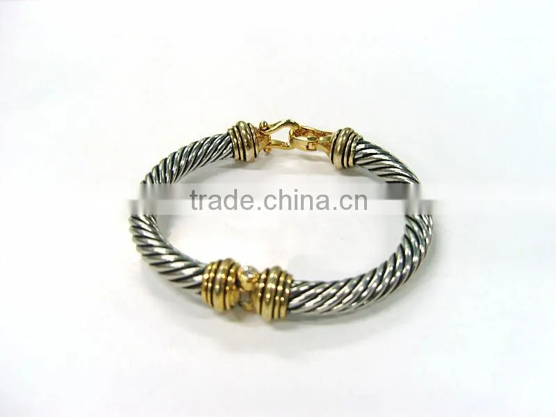 wedding bracelet/cubic zircon jewelry/alloy jewelry/brass