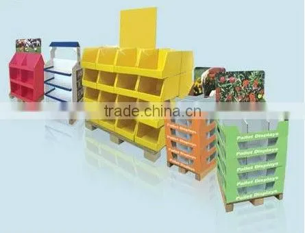 AEP double color side by side floor pocket display
