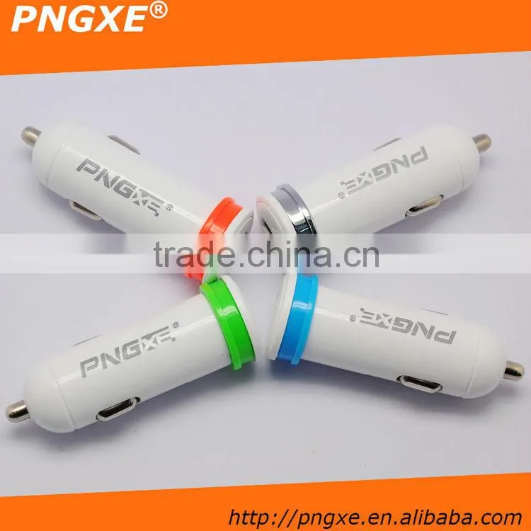 colorful mini usb car charger for iphone/mobile phone