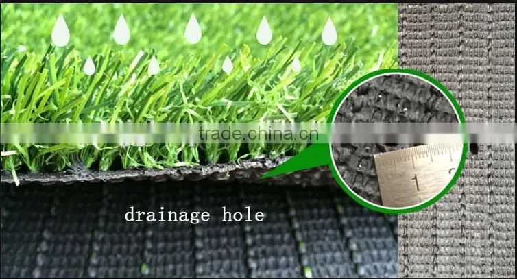 25mm height turf grass for gardens with 4 tones