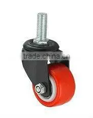 High Quality Light Duty Furniture Small PU Rigid Caster Wheel