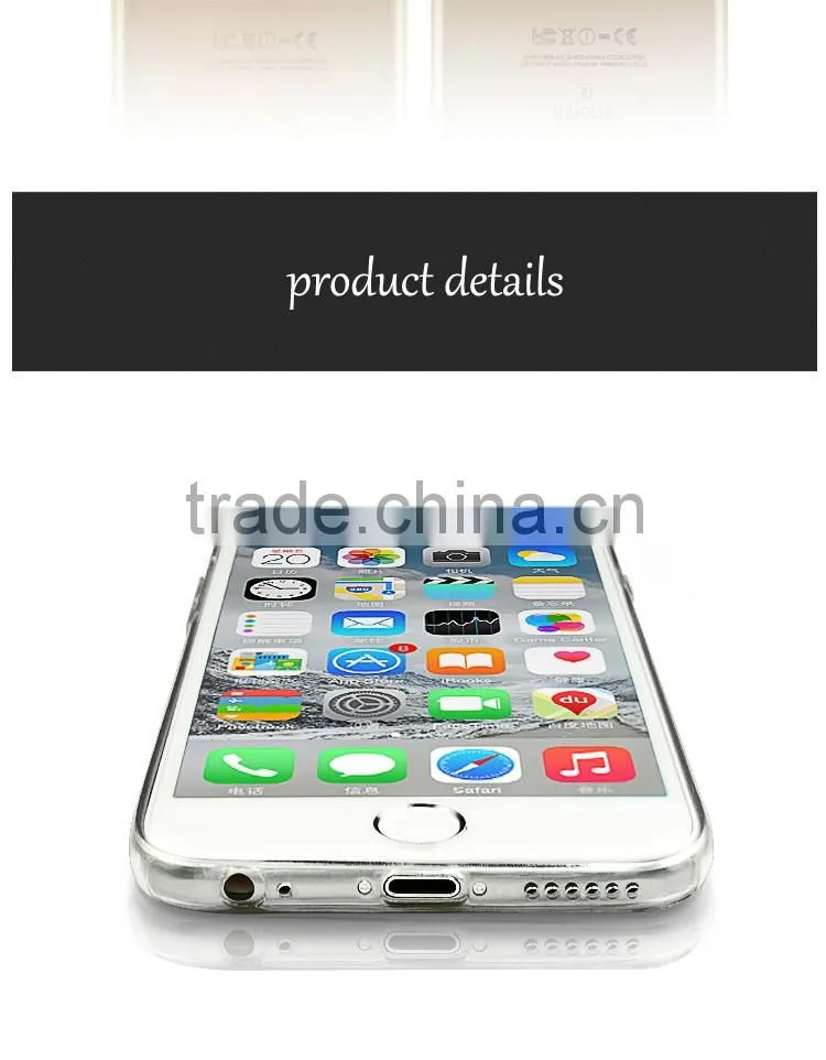 Clear Case Thin Silicone Soft TPU Transparent Cover for iphone 6