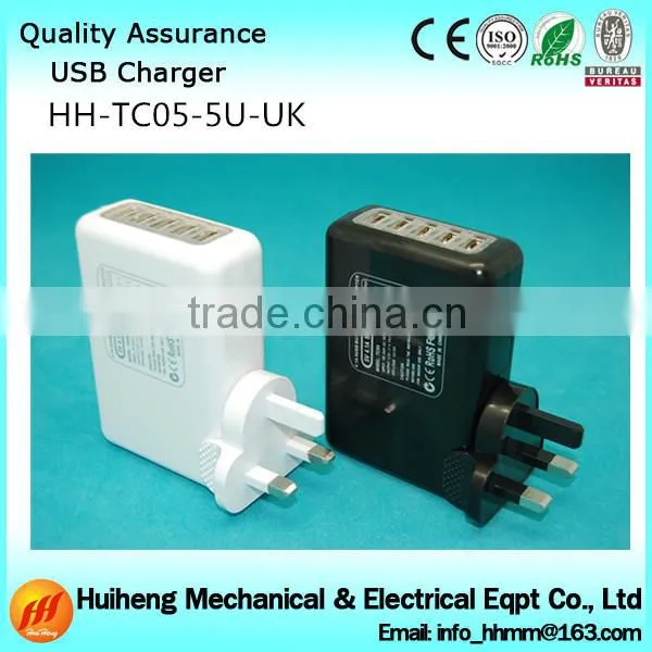 CE,FCC,RoHS 5 port usb wall charger,5 usb charger