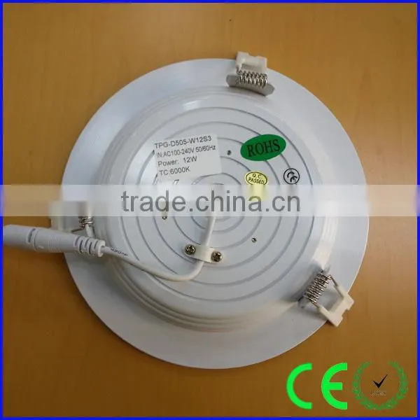 high quality 5 inch 12w warm white smd led downlight